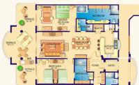 2br/3bath Villa 2602 floorplan