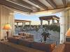Covered living space on the Terrace of Penthhouse 3806 Villa La Estancia Cabo.