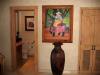 artisan wall art and an artisan vase as part to the decor in villa 1402