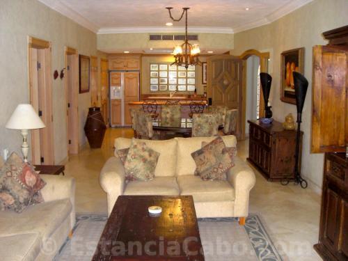 Living room in unit 1209.