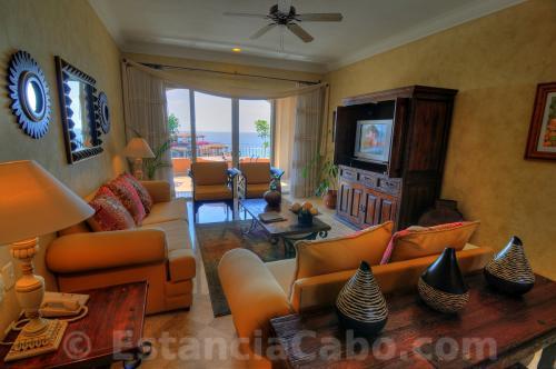 Villa 3607 Living Room With Ocean View