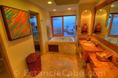 Villa La Estancia Penthouse 2804 Master Bathroom With View