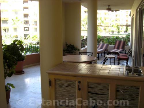 wet bar on the veranda.